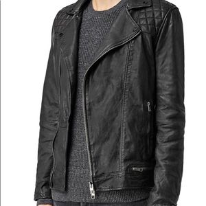 All Saints Men’s Conroy Biker Leather Jacket